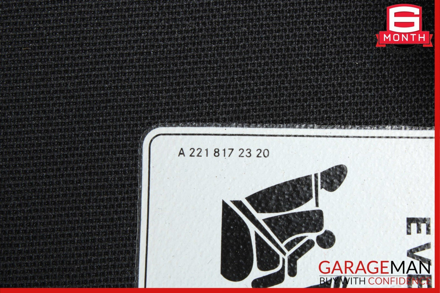 10-16 Mercedes W212 E350 E400 Right Passenger Side Sunvisor Sun Visor Black OEM