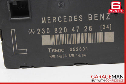 03-12 Mercedes R230 SL500 SL55 AMG SL550 Door Control Module Left Side OEM