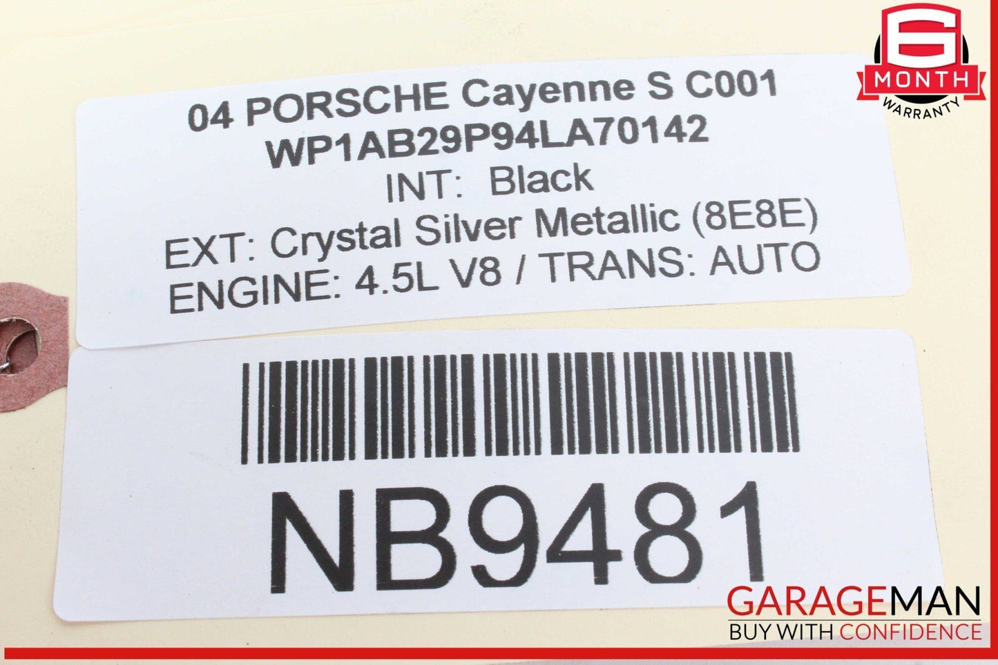 03-10 Porsche Cayenne S 955 957 Rear Right / Left Drive Axle CV Shaft Driveshaft
