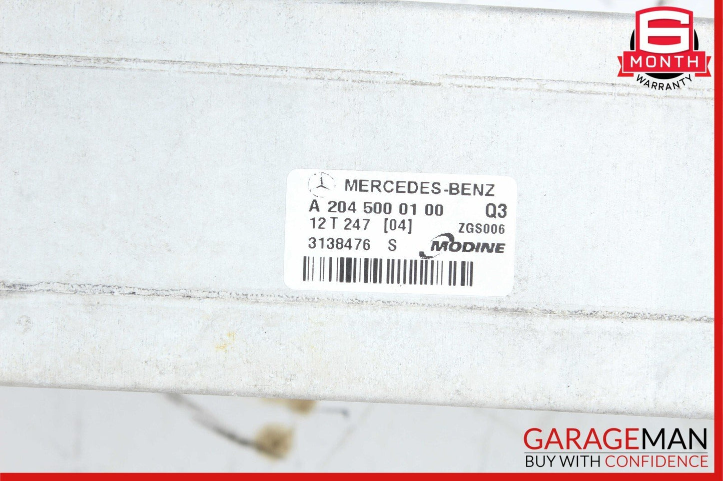 12-15 Mercedes R172 C250 SLK250 1.8L Intercooler Air Cooler Radiator