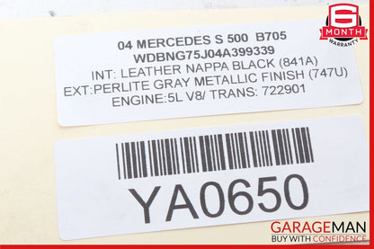 00-06 Mercedes W220 S500 CL500 Front Left Lower Control Arm 2203331305 OEM
