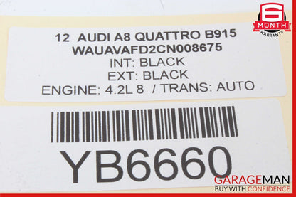 12-18 Audi A8 Quattro Front Left Side Door Window Regulator Motor OEM