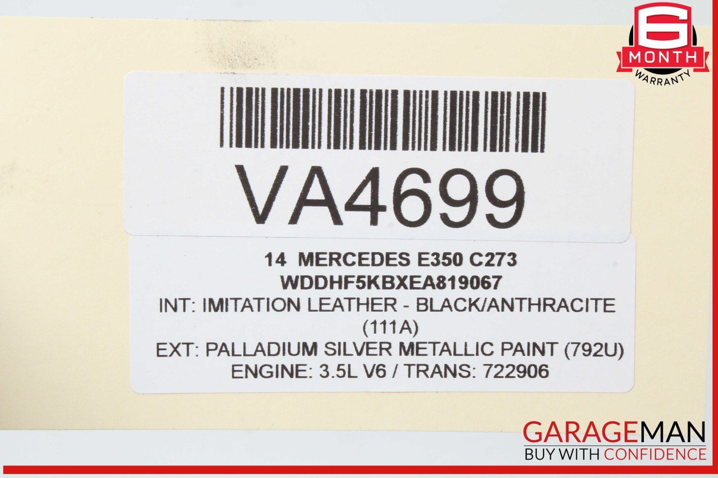08-20 Mercedes W212 E350 E400 E550 Rear Right Side Door Lock Latch Actuator OEM