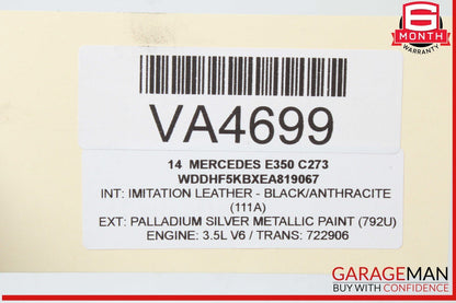 08-20 Mercedes W212 E350 E400 E550 Rear Right Side Door Lock Latch Actuator OEM