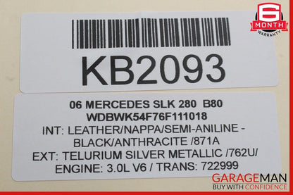 05-11 Mercedes R171 SLK280 SL500 Anti Theft Alarm Sensor Control Module OEM