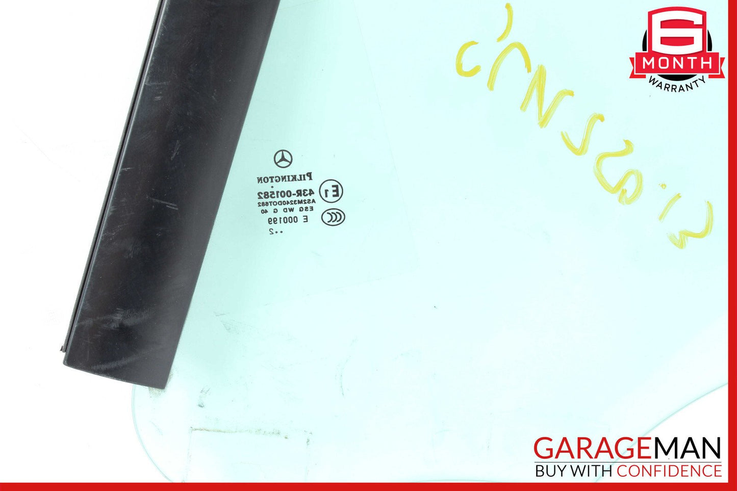 12-20 Mercedes R172 SLK250 Rear Right Side Quarter Window Glass OEM