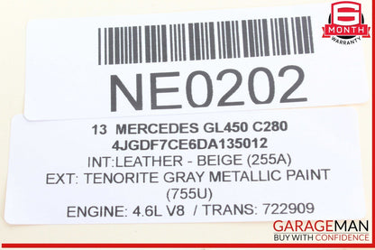 12-19 Mercedes X166 GL450 Airmatic Air Suspension Control Module Unit OEM