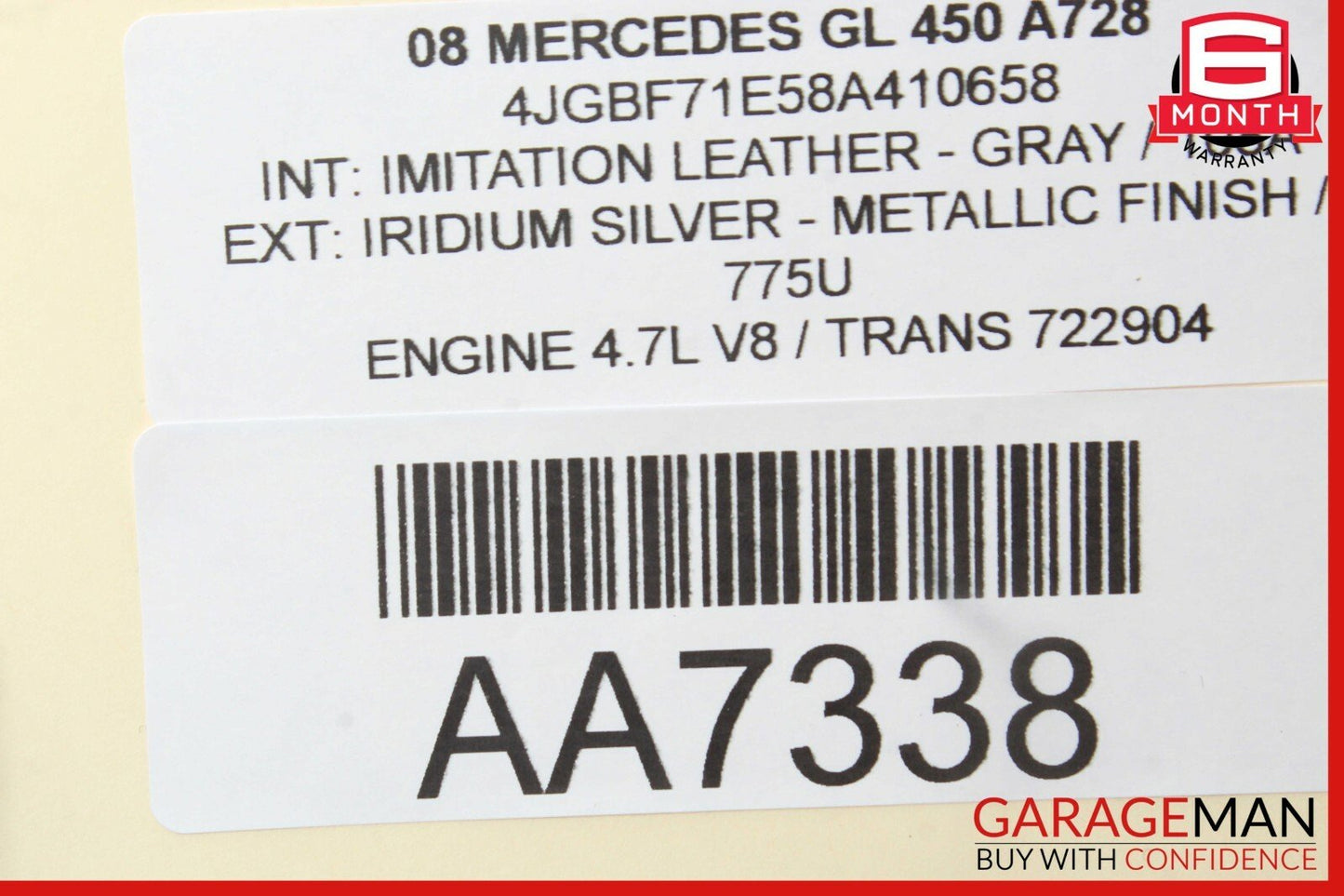 06-12 Mercedes X164 GL450 Front Left Driver Side Seat Belt Retractor Black OEM
