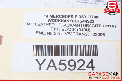 10-17 Mercedes W207 E350 E550 Convertible Trunk Lid Tailgate Handle Trim OEM