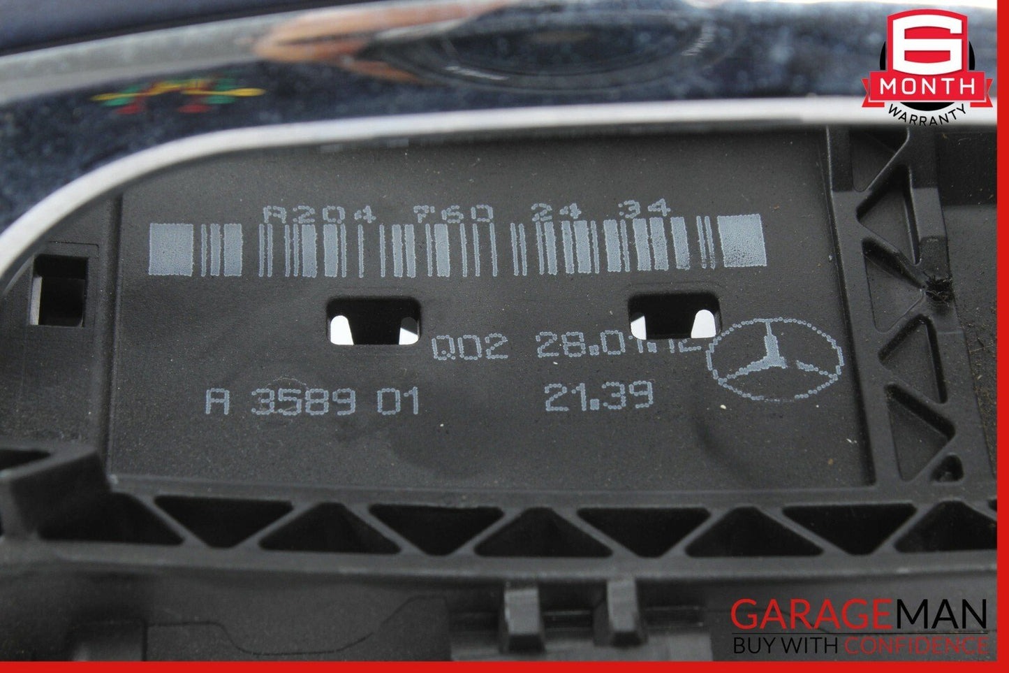 12-14 Mercedes C250 Keyless Go Rear Right Exterior Door Handle w/ Actuator Latch