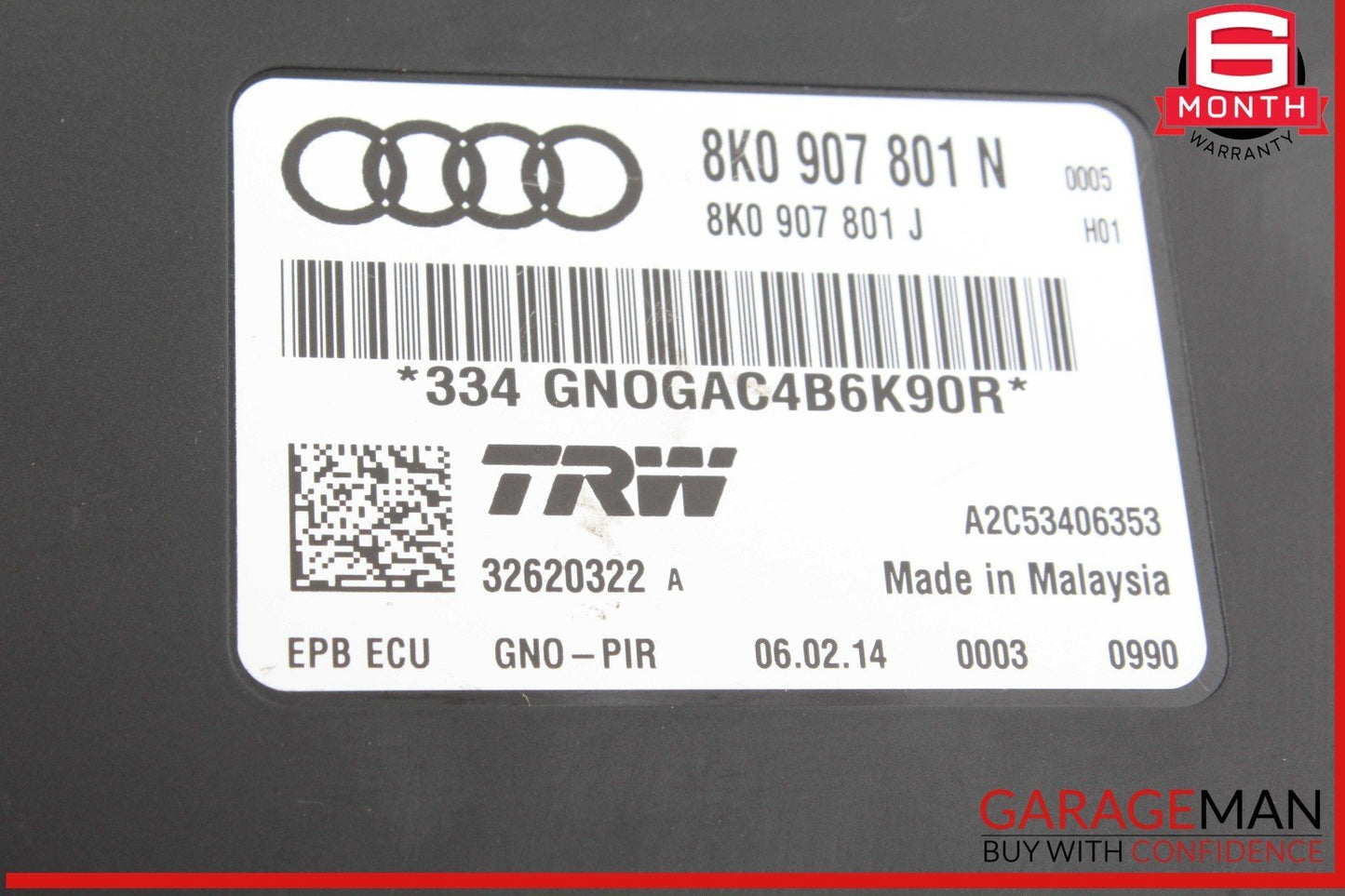 13-17 Audi SQ5 Q5 Parking Brake Control Module Unit 8K0907801N OEM
