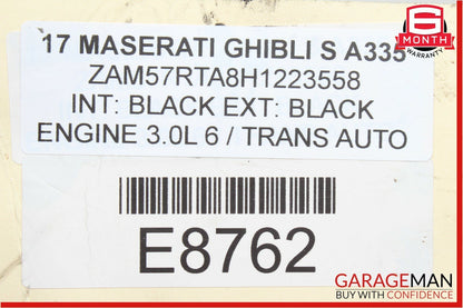 14-17 Maserati Ghibli Front Left Engine Motor Mount Support Bracket Holder