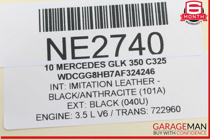 08-14 Mercedes X204 GLK350 Front Right Side Door Lock Latch Actuator OEM