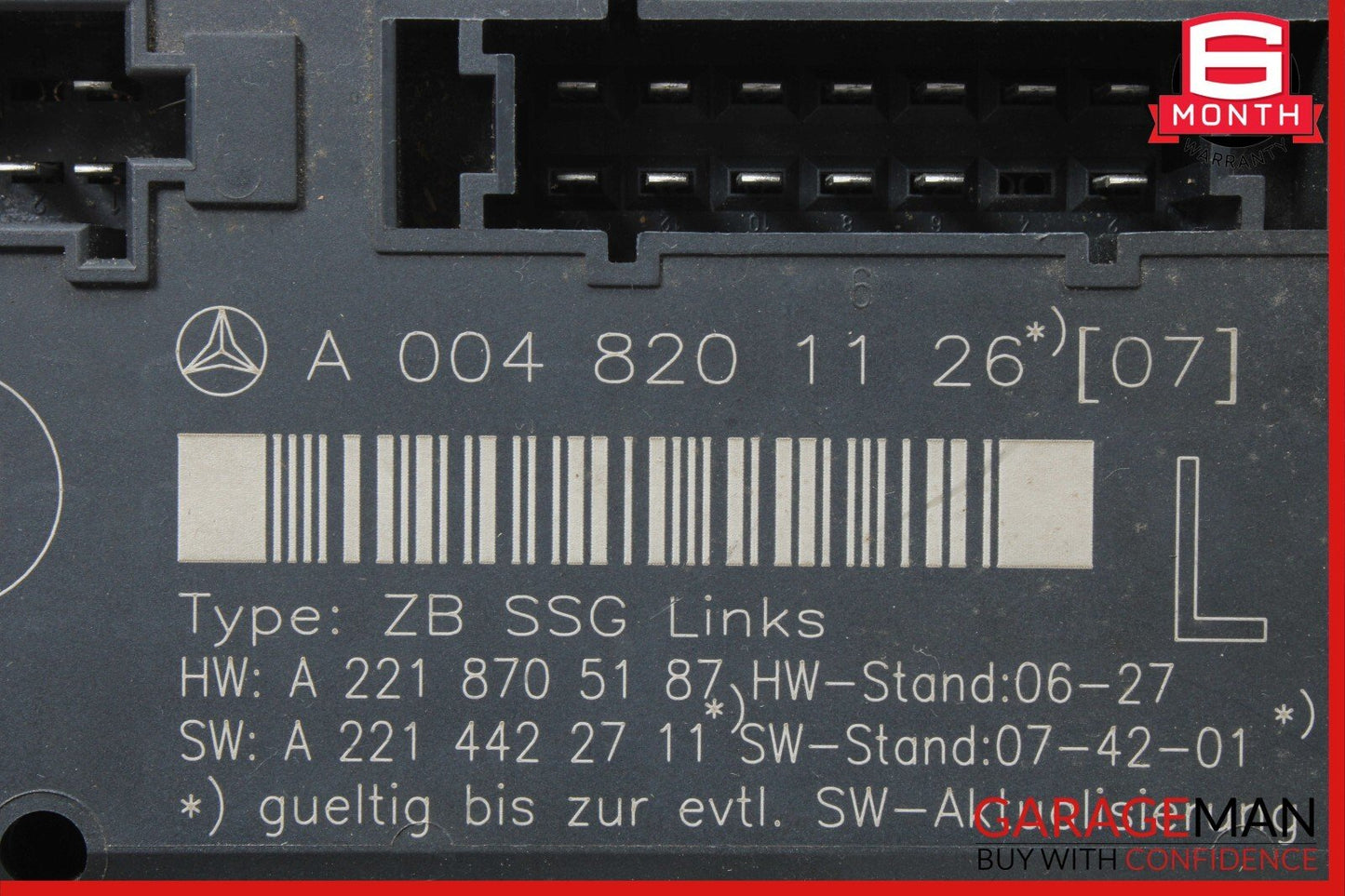 07-13 Mercedes W221 S550 S600 S63 AMG Front Left Side Under Seat Control Unit
