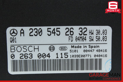 03-06 Mercedes R230 SL500 SL55 SL65 AMG Park Parking Assist Control Module Unit