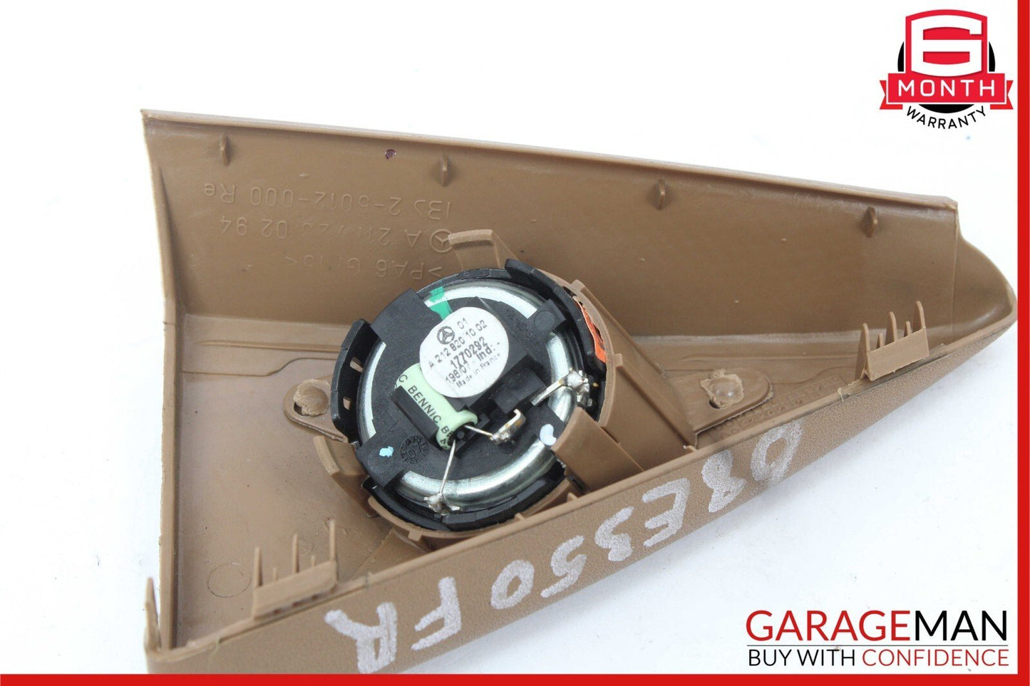 03-09 Mercedes W211 E350 E55 AMG Front Right Side Tweeter Speaker Cover Brown