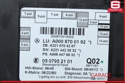 07-13 Mercedes W221 S550 S400 Rear Right or Left Side Door Control Module OEM