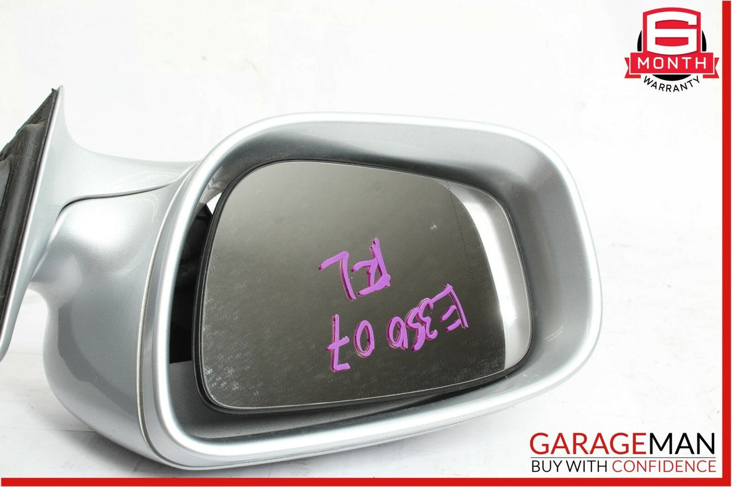 07-09 Mercedes W211 E550 E63 AMG Front Left Side Mirror Door Rear View Silver