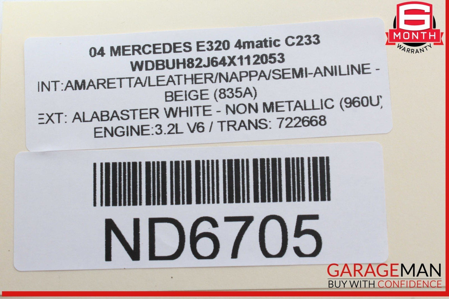 03-09 Mercedes W211 E320 4MATIC Rear Left Driver Side Door Lock Latch Actuator