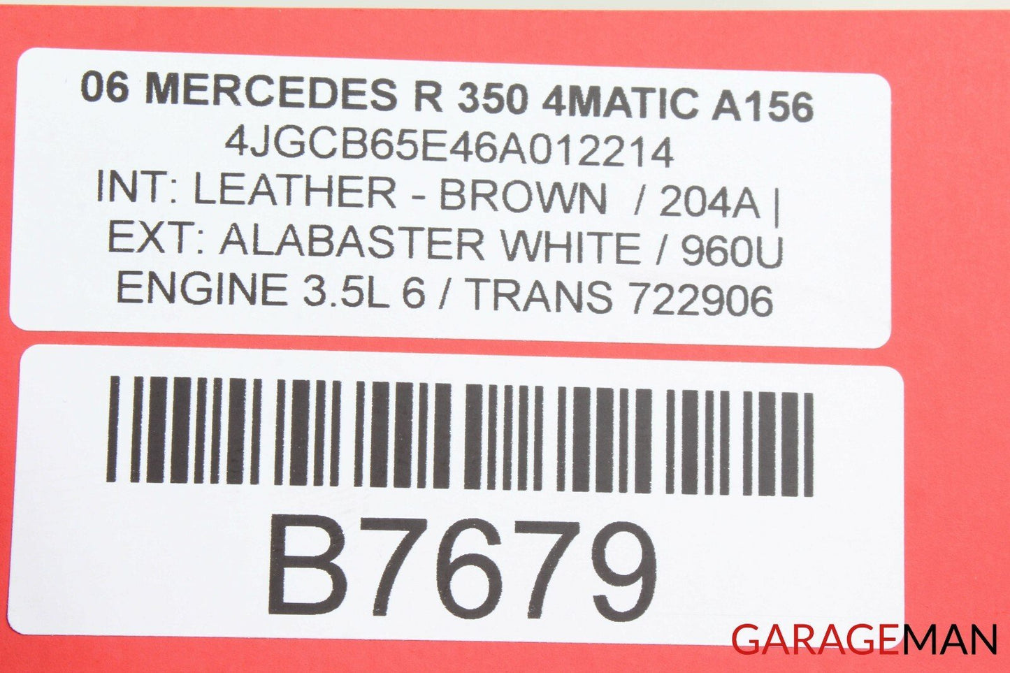 06-09 Mercedes W251 R320 R500 Rear Right Passenger Side Quarter Window Glass OEM