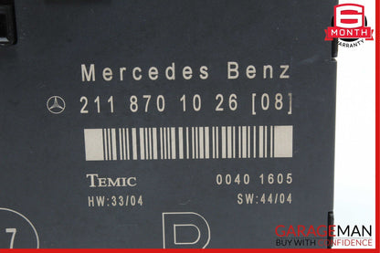 03-09 Mercedes W211 E350 E320 E63 Front Right Passenger Door Control Module Unit
