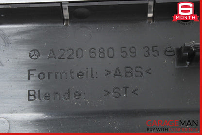 00-06 Mercedes W220 S430 S55 AMG Rear Left Side Door Step Sill Scuff Plate OEM