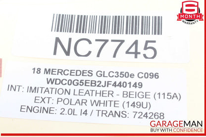 18-20 Mercedes X253 GLC350e Front Right Passenger Side CV Axle Drive Shaft OEM