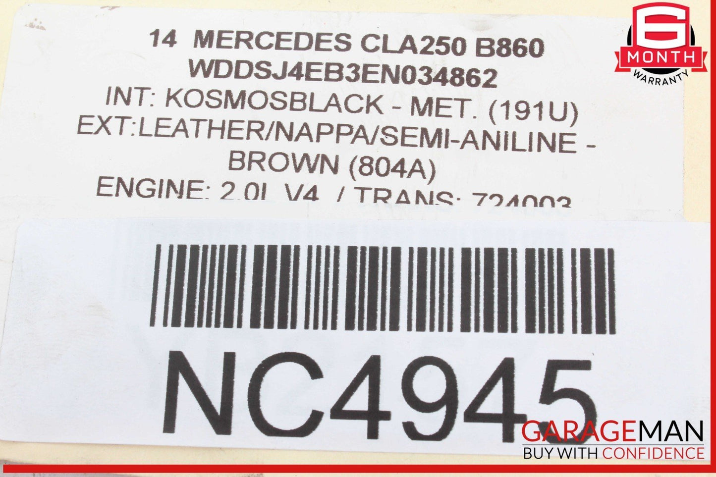 14-19 Mercedes W117 CLA250 CLA45 AMG Front Right Side Door Lock Latch Actuator