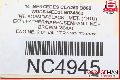 14-19 Mercedes W117 CLA250 CLA45 AMG Front Right Side Door Lock Latch Actuator