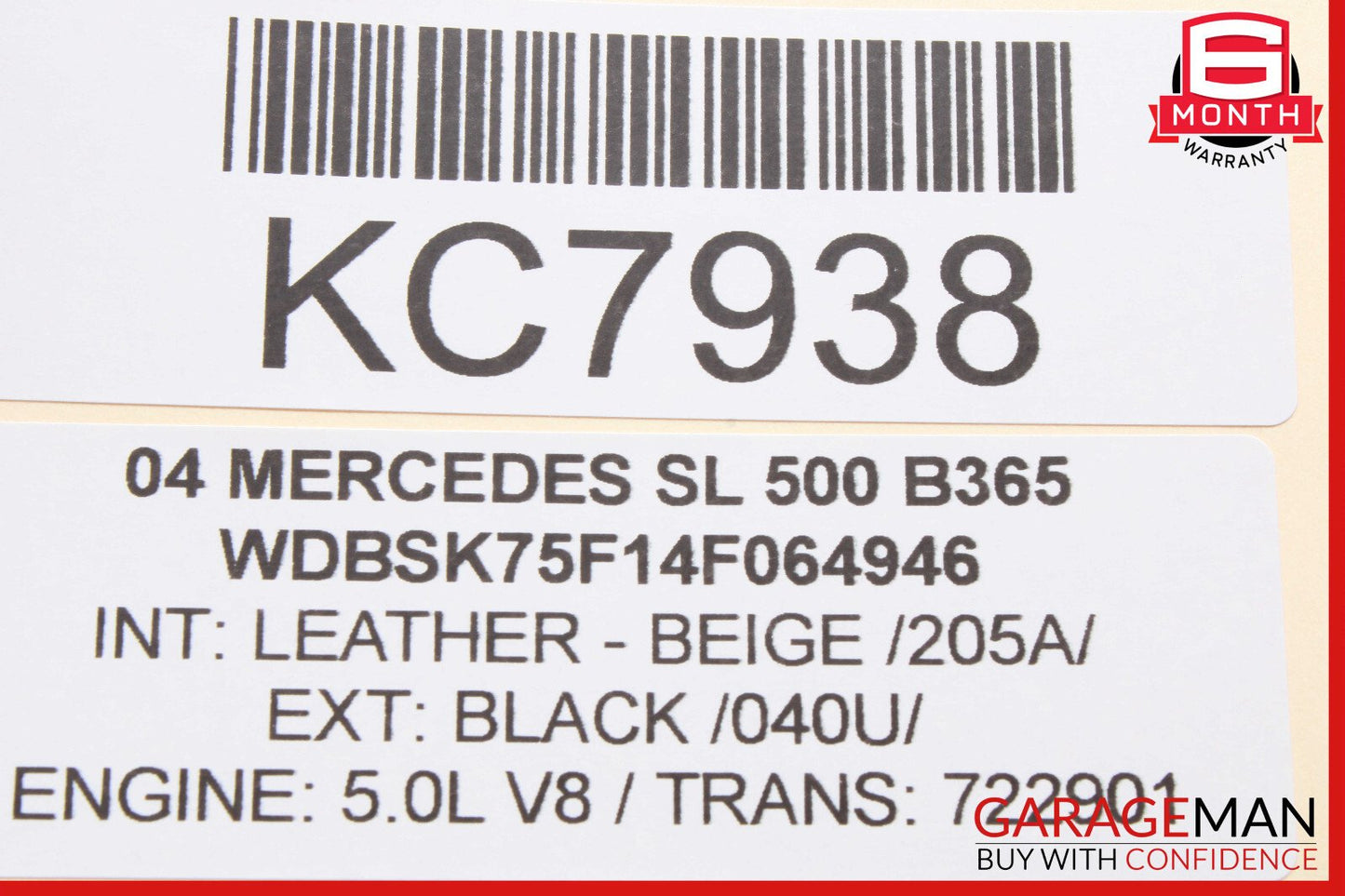00-12 Mercedes R230 SL500 CL600 S430 Rear Seat Vacuum Pump Reservoir Tank OEM