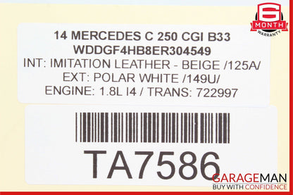 08-18 Mercedes W204 C250 CLS550 C300 Rear Left Side Door Control Module OEM