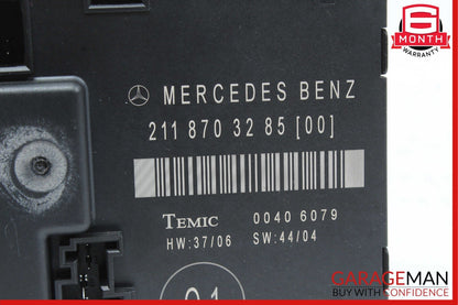 03-09 Mercedes W211 E350 E550 Rear Right Door Control Module 2118704126 OEM