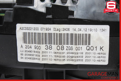 12-14 Mercedes W204 C350 C300 Instrument Speedometer Cluster OEM
