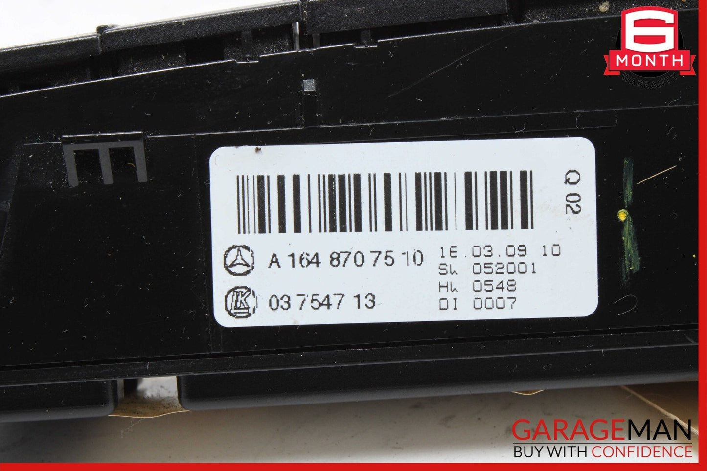 06-12 Mercedes W164 ML350 GL450 Dash Hazard Heated Seats ESP Control Panel OEM