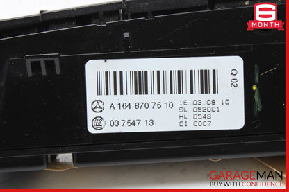 06-12 Mercedes W164 ML350 GL450 Dash Hazard Heated Seats ESP Control Panel OEM
