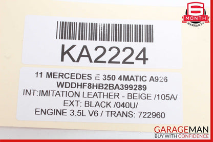 08-18 Mercedes W212 E350 C300 CLS400 Front Left Driver Door Control Module Unit