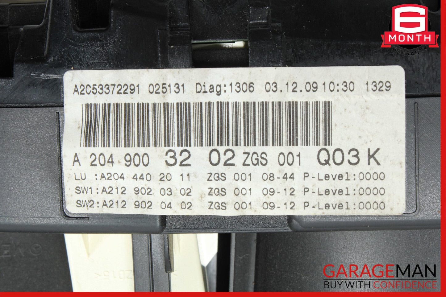 08-11 Mercedes W204 C300 C350 Instrument Speedometer Cluster OEM