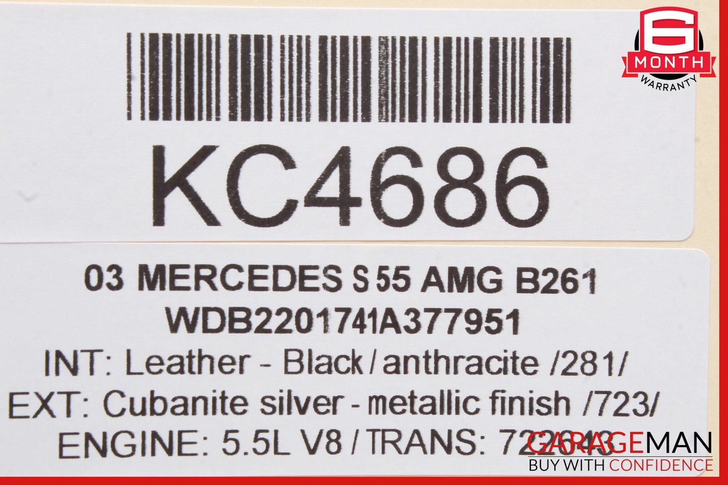Mercedes W203 C240 SL500 CLK320 Anti Theft Alarm Module 2118209126 OEM