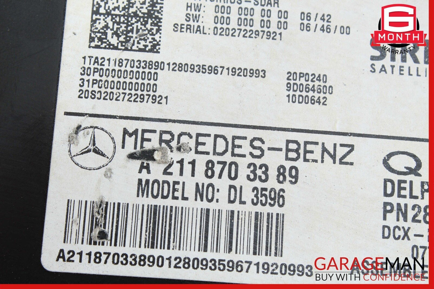 Mercedes W211 E63 AMG ML350 R320 Sirius Satellite Radio Receiver Module OEM