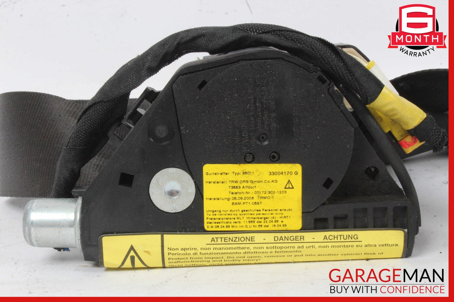 03-08 Maserati Quattroporte M139 Front Right Seatbelt Seat Belt Retractor OEM