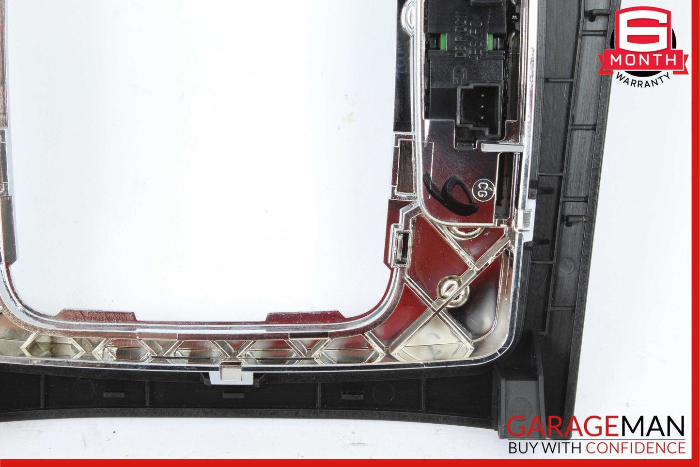 08-14 Mercedes W204 C350 C63 AMG Center Console Shifter Trim Cover Bezel Silver