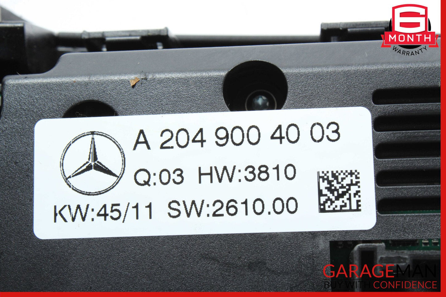 12-14 Mercedes W204 C300 A/C AC Heater Climate Temperature Control Switch Module