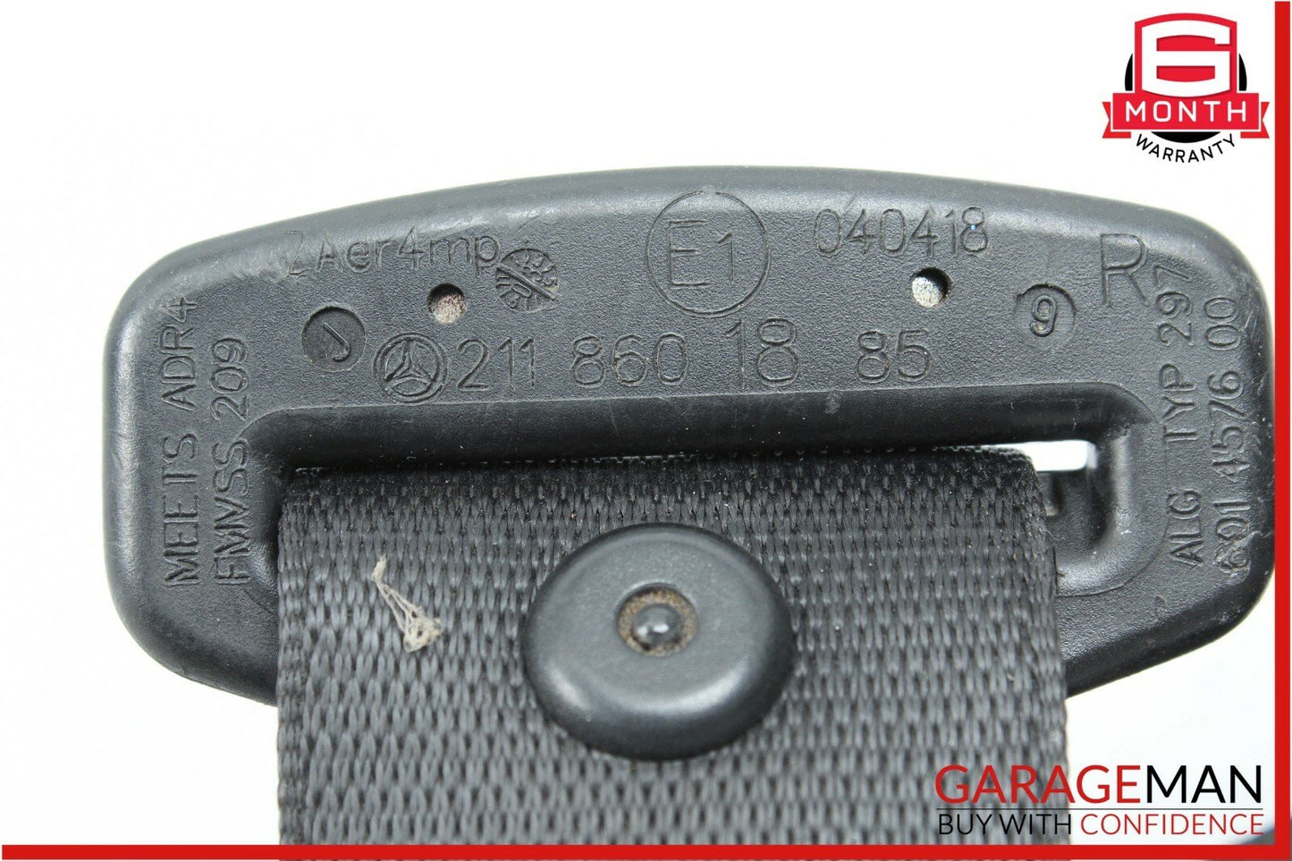 03-06 Mercedes W211 E320 E500 Front Right Seat Belt Seatbelt Retractor Black OEM