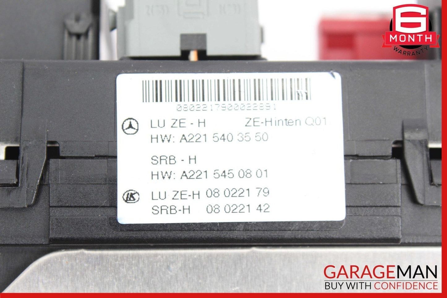 07-09 Mercedes W216 CL550 S550 Rear Trunk Relay Junction Fuse Box 2215403550 OEM