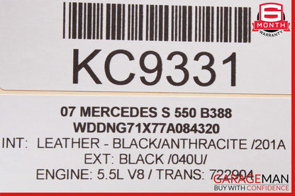 07-14 Mercedes W221 S550 CL600 Trunk Seat Lumbar Vacuum Pump 2218000248 OEM