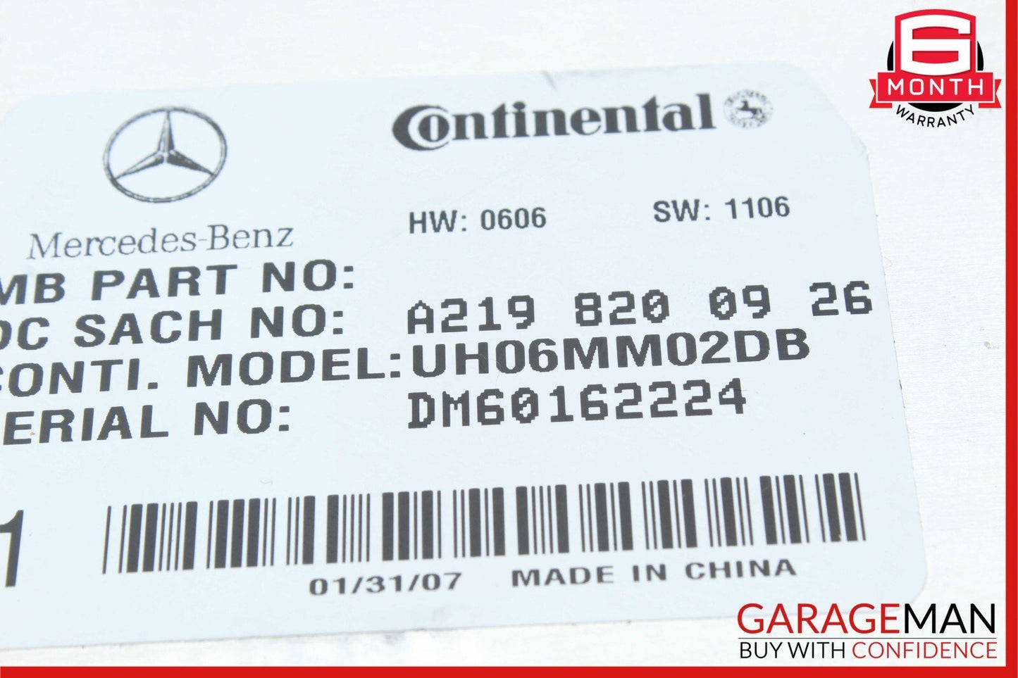 06-12 Mercedes X164 GL450 CLS550 Communication Control Module 2198200926 OEM
