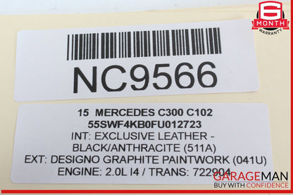 15-20 Mercedes W205 C300 Rear Left Driver Side Door Control Module Unit OEM