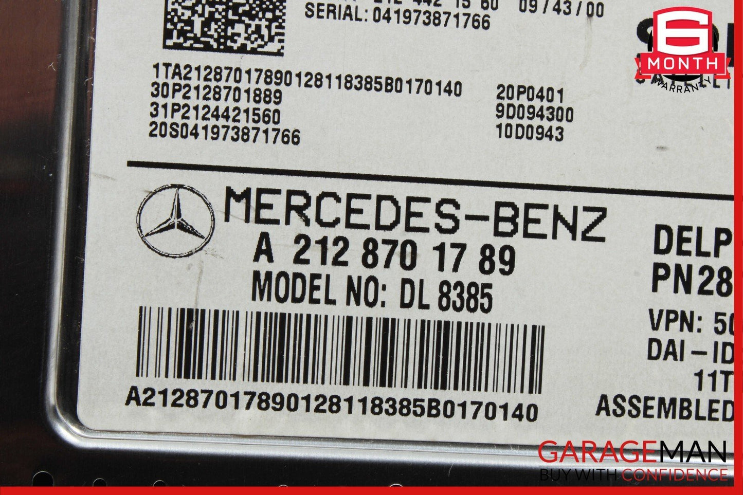 10-17 Mercedes SLK250 E350 C250 C300 Sirius Satellite Radio Receiver Module Unit