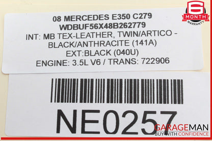 08-20 Mercedes W212 E350 E550 E400 Rear Right Side Door Lock Latch Actuator OEM