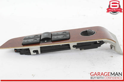 03-06 Mercedes W220 S500 Front Left Driver Side Master Window Switch Trim Wood
